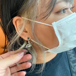 ミディアム カラー 井手 孔介のヘアスタイル