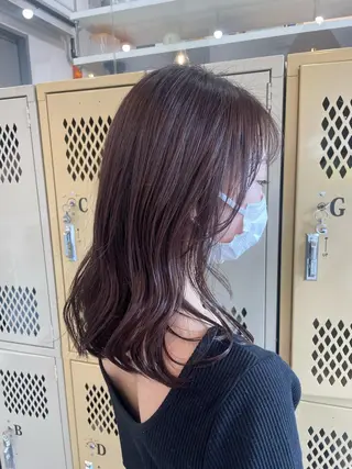 ミディアム SUNC/🤎 オオクマ　カナエ🤎のヘアスタイル