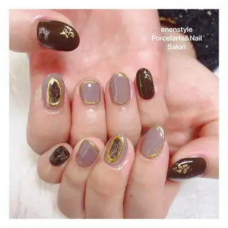 ミディアム ネイル 🐾enen style 🐾のネイルデザイン