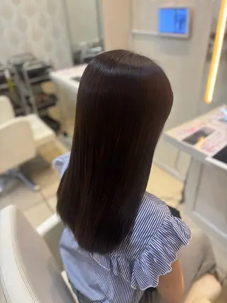 ロング カラー はらだ すずのヘアスタイル