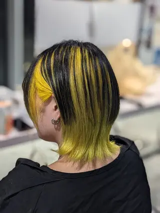 カラー 推しカラー🦉にじさ んじカラー🌈🕒✨のヘアスタイル