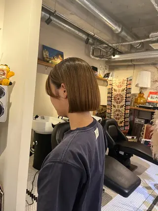 ショート カラー SPUR ふうのヘアスタイル