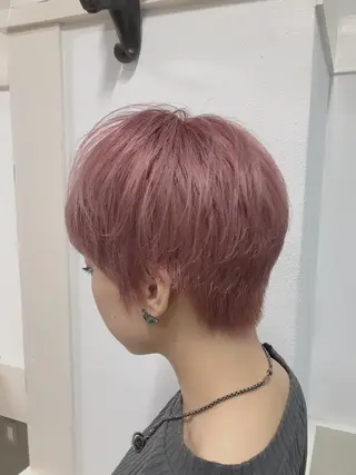 ショート カラー lani ブリーチ /ダブルカラーのヘアスタイル
