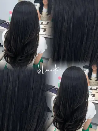 ロング 薄井舞｜ハイトーン× エクステの神様のヘアスタイル