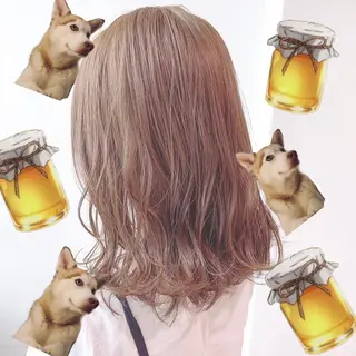 ロング カラー パーマ ヘアアレンジ メンズ キッズ 上品＆韓国風 🥀海心🥀のヘアスタイル