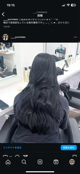 カラー ヘアアレンジ 🖤艶髪／髪質改善 横浜美容室／ゆりのヘアスタイル