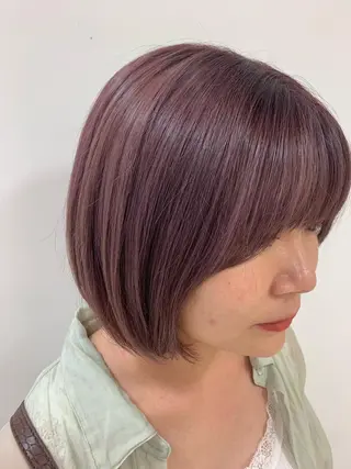 ミディアム カラー 暖色/ブリーチカラー 🎀 M i k uのヘアスタイル