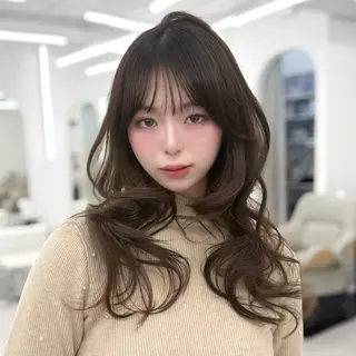ロング カラー 韓国ヘア🇰🇷× 髪質改善🫧テルのヘアスタイル