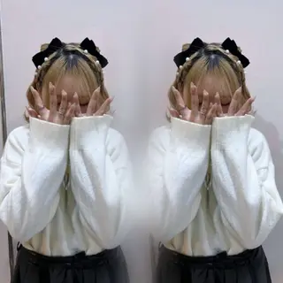 ヘアアレンジ 🫧艶カラー特化🫧 セット/mona🩵のヘアスタイル