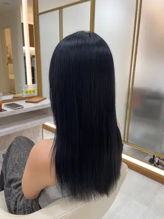 ロング カラー 中田瞳真/透明感カラ ー/顔周りレイヤーのヘアスタイル
