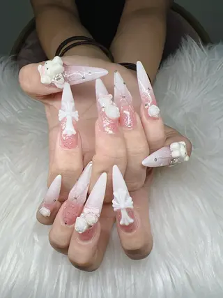 ネイル Lee Nails チップ長さだし専門店のネイルデザイン