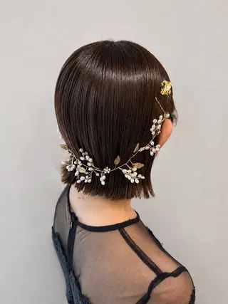 ショート ヘアアレンジ オタク美容師☃️🩵 ヘアアレンジ/暗髪のヘアスタイル