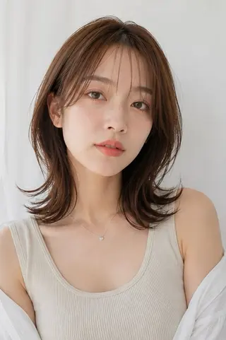 ミディアム カラー Garden 浅草蔵前のヘアスタイル