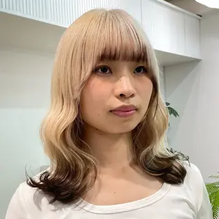 セミロング カラー ハイトーン×レイヤー /遠藤将太のヘアスタイル