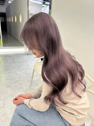 ロング 淡色ラベンダー♡ ニーナ🎀🦙のヘアスタイル