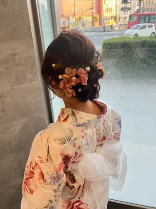セミロング ヘアアレンジ mai /Lita中央橋のヘアスタイル