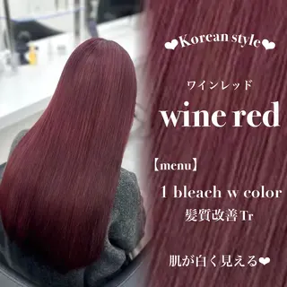 ロング 🎀暖色カラー🎀 韓国ヘア まなかのヘアスタイル