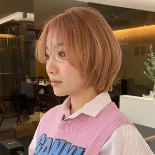 ショート カラー レイヤーカット🪄 ヘアセット🪄シホのヘアスタイル