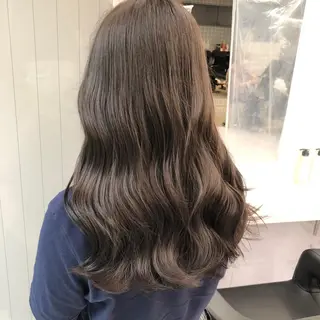 ロング カラー パーマ ヘアアレンジ メンズ キッズ ネイル マツエク・マツパ 上品＆韓国風 🥀海心🥀のヘアスタイル