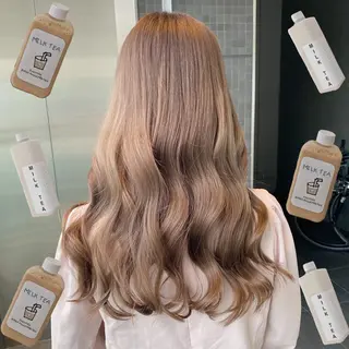 ロング カラー 色落ちまで可愛い🧚 心斎橋hikaruのヘアスタイル