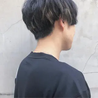 ショート カラー メンズ 山中 直輝のヘアスタイル