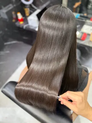 ロング カラー JIN|朝楽になる 乾かしただけで極艶髪のヘアスタイル