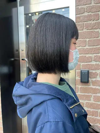 ショート カラー パーマ ヘアアレンジ メンズ キッズ ネイル マツエク・マツパ アイブロウ 久木原 ゆりのヘアスタイル