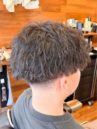 ショート パーマ メンズ 三宮メンズカット ヨシイッキのヘアスタイル
