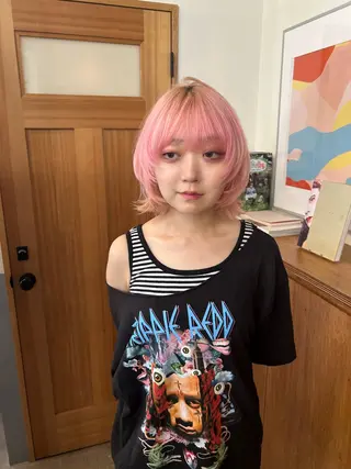 ミディアム 伊賀 海優のヘアスタイル