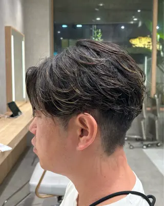 カラー パーマ メンズ カットマン💎& 透明感カラー✨レオのヘアスタイル