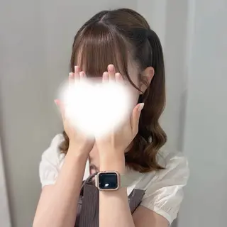 ロング ヘアアレンジ ヘアメ🎀暖色カラー /Fuka⟡.·のヘアスタイル