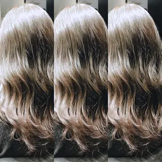 セミロング カラー 上條 航平のヘアスタイル