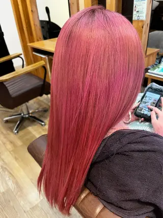 ロング カラー 平野 竜大のヘアスタイル