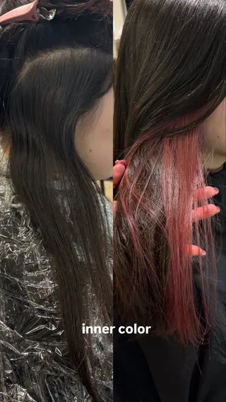 セミロング カラー ヘアアレンジ 💟Opus // Mizuki🐕のヘアスタイル