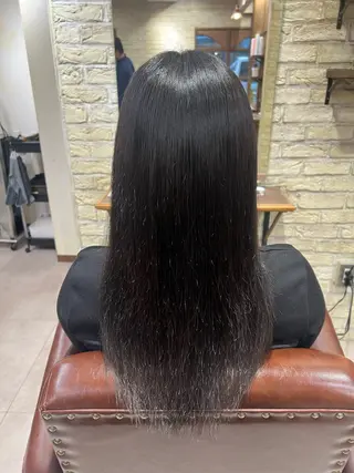 ロング 美髪矯正/艶髪 CLUTCH田中海琴のヘアスタイル