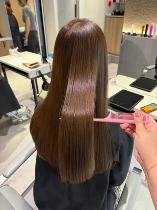 カラー しげ ゆりか/透明感 カラー/顔周りカットのヘアスタイル
