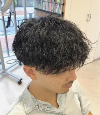 ショート パーマ メンズ 小林 優太 メンズパーマ✨のヘアスタイル