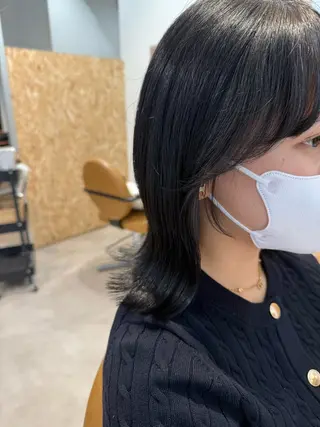 ミディアム ハラダユウカ flower西明石店のヘアスタイル