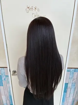 ロング カラー 齋藤 多美のヘアスタイル