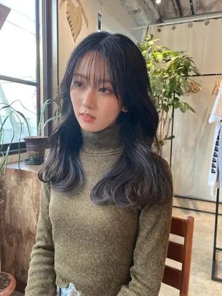 セミロング カラー ♡レイヤーカット れお♡のヘアスタイル