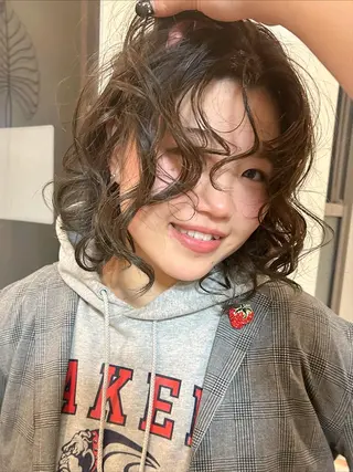 カラー カエデ🐬 カットモデルのヘアスタイル