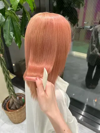 ミディアム カラー パーマ ヘアアレンジ メンズ キッズ ネイル マツエク・マツパ アイブロウ KANAMI 🌏のヘアスタイル