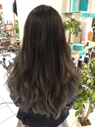 ロング カラー パーマ ヘアアレンジ メンズ キッズ ネイル マツエク・マツパ 神山 昌子のヘアスタイル
