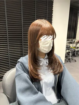 ロング 福島 菜摘のヘアスタイル