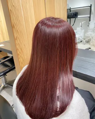 セミロング カラー stylist トモヤのヘアスタイル