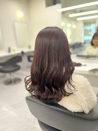 ミディアム カラー ふわっと抜け感🫧 ブラウンベージュ🤎のヘアスタイル
