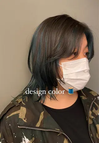 ミディアム ムナカタ アカリのヘアスタイル