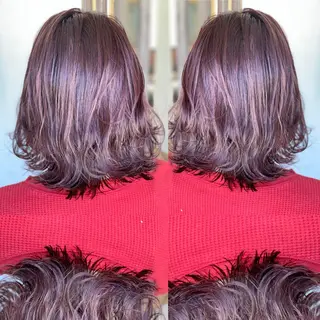 ミディアム カラー LUXBE LUCEのヘアスタイル
