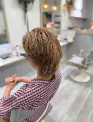 ミディアム カラー メンズ カラーモデル大募集 清澄白河／菊川／森下のヘアスタイル