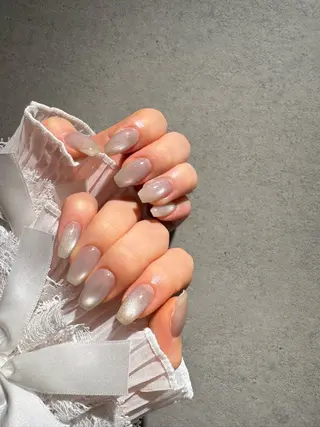 ネイル I-nailロング /ワンホン/キラキラのネイルデザイン